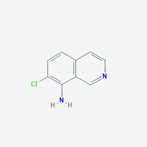 molecular formula C9H7ClN2 B2404770 7-Chloroisoquinolin-8-amine CAS No. 55766-90-0