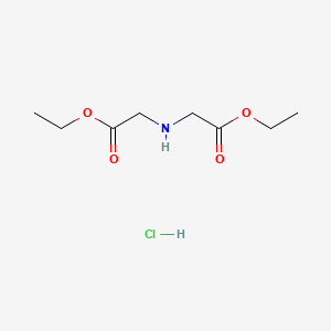 molecular formula C8H16ClNO4 B2404778 Ethyl 2-[(2-ethoxy-2-oxoethyl)amino]acetate hydrochloride CAS No. 51248-84-1