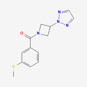(3-(2H-1,2,3-triazol-2-yl)azetidin-1-yl)(3-(methylthio)phenyl)methanone