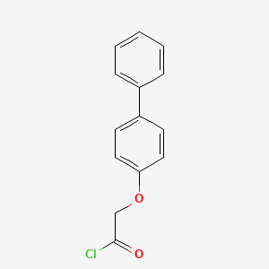 molecular formula C14H11ClO2 B2404786 (Biphenyl-4-yloxy)acetyl chloride CAS No. 42973-13-7