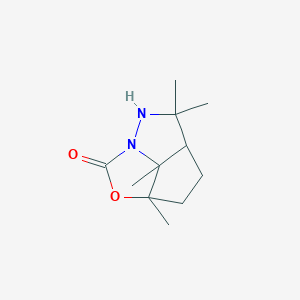 molecular formula C11H18N2O2 B2404794 4,4,6a,6b-tetramethylhexahydro-3H-1-oxa-2a,3-diazacyclopenta[cd]pentalen-2-one CAS No. 499767-40-7