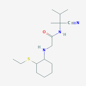 N-(1-cyano-1,2-dimethylpropyl)-2-{[2-(ethylsulfanyl)cyclohexyl]amino}acetamide