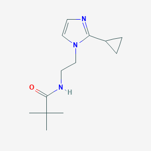 N-(2-(2-cyclopropyl-1H-imidazol-1-yl)ethyl)pivalamide