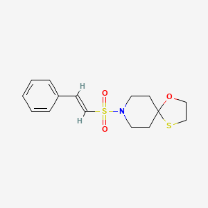 (E)-8-(styrylsulfonyl)-1-oxa-4-thia-8-azaspiro[4.5]decane