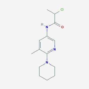 2-Chloro-N-(5-methyl-6-piperidin-1-ylpyridin-3-yl)propanamide
