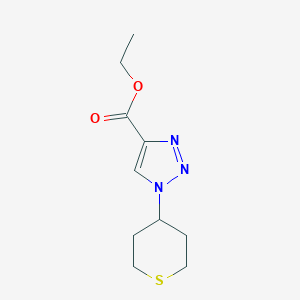 ethyl 1-(thian-4-yl)-1H-1,2,3-triazole-4-carboxylate