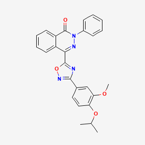 4-[3-(4-isopropoxy-3-methoxyphenyl)-1,2,4-oxadiazol-5-yl]-2-phenylphthalazin-1(2H)-one