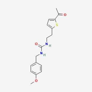 molecular formula C17H20N2O3S B2404838 1-(2-(5-Acetylthiophen-2-yl)ethyl)-3-(4-methoxybenzyl)urea CAS No. 2034341-02-9