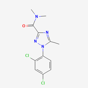 molecular formula C12H12Cl2N4O B2404842 1-(2,4-二氯苯基)-N,N,5-三甲基-1H-1,2,4-三唑-3-甲酰胺 CAS No. 338398-18-8