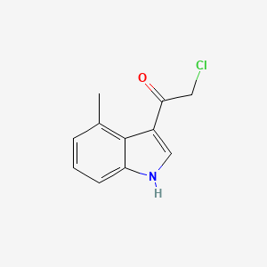 molecular formula C11H10ClNO B2404851 2-chloro-1-(4-methyl-1H-indol-3-yl)ethan-1-one CAS No. 115027-17-3