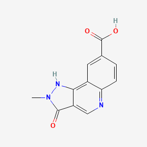 2-methyl-3-oxo-2,3-dihydro-1H-pyrazolo[4,3-c]quinoline-8-carboxylic acid