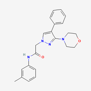 molecular formula C22H24N4O2 B2404875 2-(3-morpholino-4-phenyl-1H-pyrazol-1-yl)-N-(m-tolyl)acetamide CAS No. 1286718-99-7
