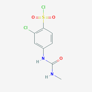 2-chloro-4-(methylcarbamoylamino)benzenesulfonyl Chloride
