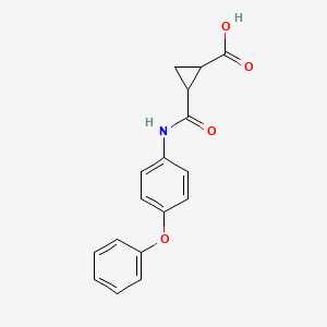 molecular formula C17H15NO4 B2404878 2-[(4-phenoxyphenyl)carbamoyl]cyclopropane-1-carboxylic Acid CAS No. 1023810-84-5