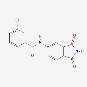 molecular formula C15H9ClN2O3 B2404883 3-chloro-N-(1,3-dioxoisoindol-5-yl)benzamide CAS No. 683235-10-1