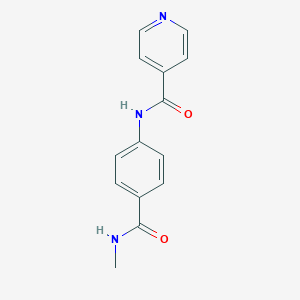 molecular formula C14H13N3O2 B240489 N-{4-[(methylamino)carbonyl]phenyl}isonicotinamide 