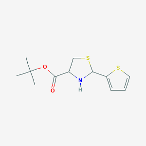 Tert-butyl 2-thiophen-2-yl-1,3-thiazolidine-4-carboxylate