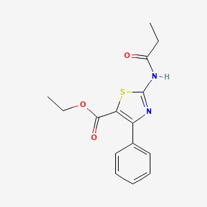 Ethyl 4-phenyl-2-propionamidothiazole-5-carboxylate