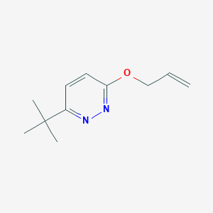 molecular formula C11H16N2O B2404893 3-Tert-butyl-6-(prop-2-en-1-yloxy)pyridazine CAS No. 2169476-04-2
