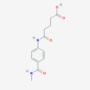 molecular formula C13H16N2O4 B240490 5-{4-[(Methylamino)carbonyl]anilino}-5-oxopentanoic acid 