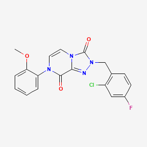 2-(2-chloro-4-fluorobenzyl)-7-(2-methoxyphenyl)-[1,2,4]triazolo[4,3-a]pyrazine-3,8(2H,7H)-dione