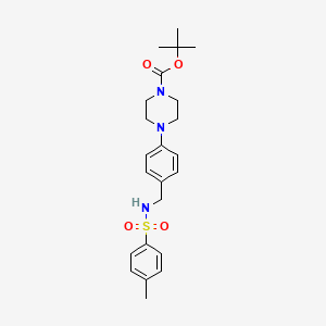 tert-butyl 4-[4-({[(4-methylphenyl)sulfonyl]amino}methyl)phenyl]tetrahydro-1(2H)-pyrazinecarboxylate