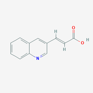 molecular formula C12H9NO2 B2404906 (E)-3-quinolin-3-ylprop-2-enoic acid CAS No. 67752-27-6; 81124-51-8