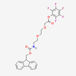 molecular formula C27H22F5NO6 B2404909 Fmoc-O2Oc-OPfp CAS No. 1263044-39-8