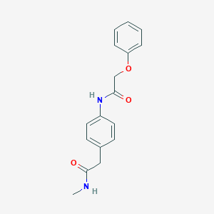 molecular formula C17H18N2O3 B240492 N-{4-[2-(methylamino)-2-oxoethyl]phenyl}-2-phenoxyacetamide 