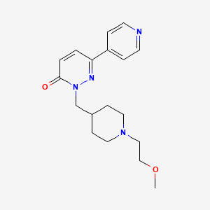 molecular formula C18H24N4O2 B2404923 2-{[1-(2-Methoxyethyl)piperidin-4-yl]methyl}-6-(pyridin-4-yl)-2,3-dihydropyridazin-3-one CAS No. 2097912-06-4