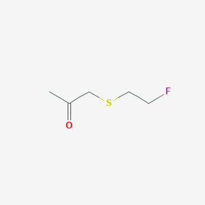 molecular formula C5H9FOS B2404955 1-[(2-Fluoroethyl)sulfanyl]propan-2-one CAS No. 1783510-03-1