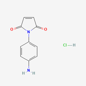 molecular formula C10H9ClN2O2 B2404956 1-(4-aminophenyl)-2,5-dihydro-1H-pyrrole-2,5-dione hydrochloride CAS No. 1314029-90-7