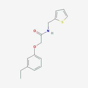 molecular formula C15H17NO2S B240496 2-(3-ethylphenoxy)-N-(2-thienylmethyl)acetamide 