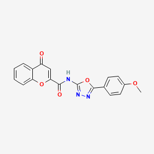 N-[5-(4-methoxyphenyl)-1,3,4-oxadiazol-2-yl]-4-oxochromene-2-carboxamide