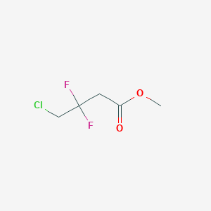 molecular formula C5H7ClF2O2 B2404980 Methyl 4-chloro-3,3-difluorobutyrate CAS No. 1447671-69-3