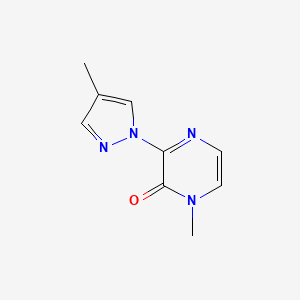 1-Methyl-3-(4-methylpyrazol-1-yl)pyrazin-2-one