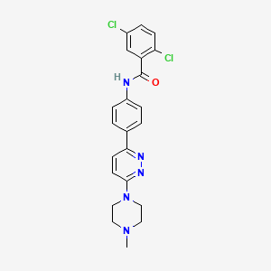 2,5-dichloro-N-(4-(6-(4-methylpiperazin-1-yl)pyridazin-3-yl)phenyl)benzamide