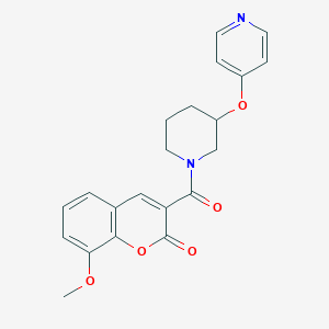 8-methoxy-3-(3-(pyridin-4-yloxy)piperidine-1-carbonyl)-2H-chromen-2-one