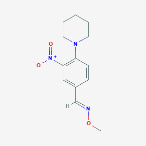 3-nitro-4-piperidinobenzenecarbaldehyde O-methyloxime
