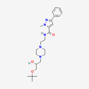 N-(2-(4-(3-(tert-butoxy)-2-hydroxypropyl)piperazin-1-yl)ethyl)-1-methyl-3-phenyl-1H-pyrazole-5-carboxamide
