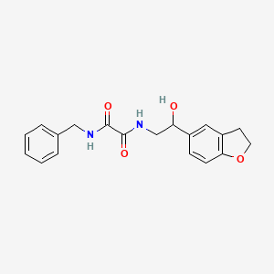 molecular formula C19H20N2O4 B2405027 N1-benzyl-N2-(2-(2,3-dihydrobenzofuran-5-yl)-2-hydroxyethyl)oxalamide CAS No. 1421509-07-0