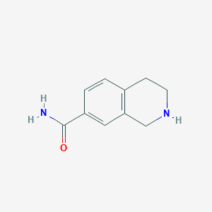 molecular formula C10H12N2O B2405039 1,2,3,4-Tetrahydroisoquinoline-7-carboxamide CAS No. 220247-53-0