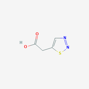 molecular formula C4H4N2O2S B2405062 [1,2,3]Thiadiazol-5-yl-acetic acid CAS No. 19813-28-6
