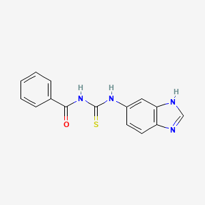 molecular formula C15H12N4OS B2405069 N-(1H-1,3-benzimidazol-5-yl)-N'-benzoylthiourea CAS No. 861208-79-9