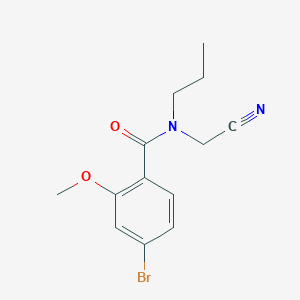 molecular formula C13H15BrN2O2 B2405083 4-Bromo-N-(cyanomethyl)-2-methoxy-N-propylbenzamide CAS No. 1436350-10-5