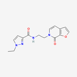 molecular formula C15H16N4O3 B2405086 1-乙基-N-(2-(7-氧代呋喃[2,3-c]吡啶-6(7H)-基)乙基)-1H-吡唑-3-甲酰胺 CAS No. 2034415-47-7