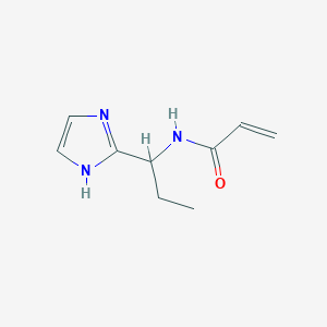 molecular formula C9H13N3O B2405100 N-[1-(1H-Imidazol-2-yl)propyl]prop-2-enamide CAS No. 1601966-40-8