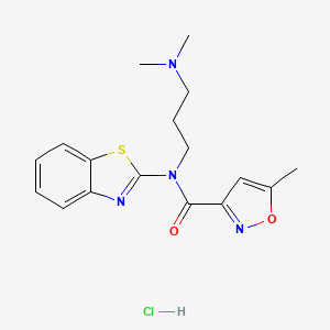 N-(benzo[d]thiazol-2-yl)-N-(3-(dimethylamino)propyl)-5-methylisoxazole-3-carboxamide hydrochloride