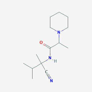 molecular formula C14H25N3O B2405111 N-(1-cyano-1,2-dimethylpropyl)-2-(piperidin-1-yl)propanamide CAS No. 1037938-69-4