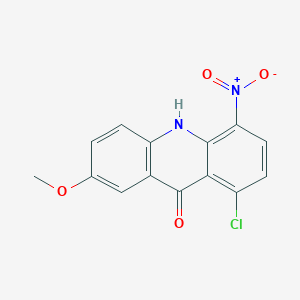 molecular formula C14H9ClN2O4 B2405144 1-chloro-7-methoxy-4-nitro-10H-acridin-9-one CAS No. 21814-48-2